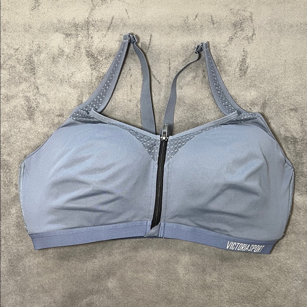 Victoria's Secret Knockout Front-Close Sports Bra in Gray 38DD - Picture 7 of 14